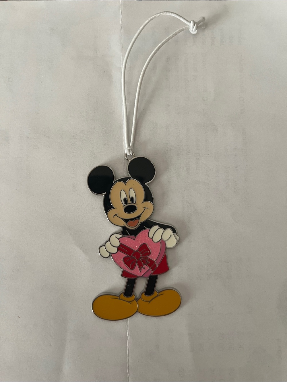 Disney Silver Mickey Silhouette Hanging Charm